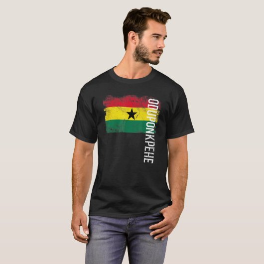 Oduponkpehe Ghana vlag voor Ghanese Mannen Kind T-shirt (Voorkant volledig)