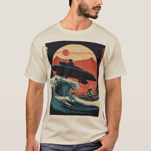 Odyssée Gravité : T-shirt aventure Spacecraft" (Devant)