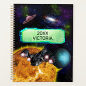 Odyssée spatiale futuriste, vaisseau spatial perso (Devant)