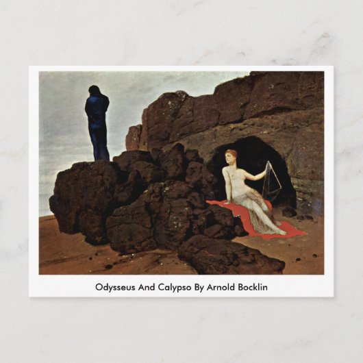 Odysseus en Calypso door Arnold Bocklin Briefkaart (Voorkant)