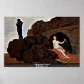 Odysseus en Calypso door Böcklin Arnold Poster (Voorkant)