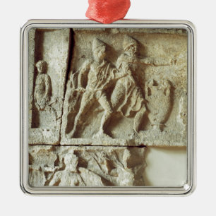 Odysseus ontdekt de koffers van zijn vrouw metalen ornament