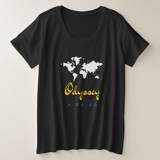 Odyssey A-Go-Go Women's Plus T-Shirt (Design voorkant)
