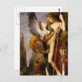 Oedipus en de sfinx briefkaart (Voorkant / Achterkant)