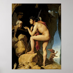 Oedipus en de Sphinx, 1808 Poster
