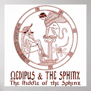 Oedipus en de Sphinx Poster