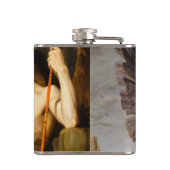 Oedipus en de Sphinx van Gustave Moreau Heupfles (Achterkant)