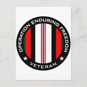 OEF Veteran Briefkaart