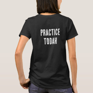 Oefen Todah Dankzegging Typografie T-shirt