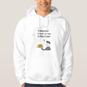 "Oefenen? Ik dacht dat je extra frietjes zei!" gra Hoodie