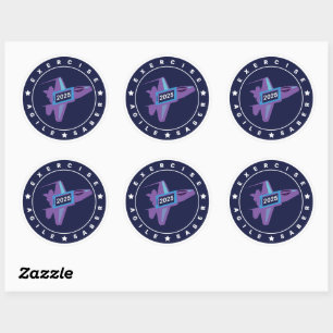 Oefening Agile Saber 6 stickerblad Ronde Sticker