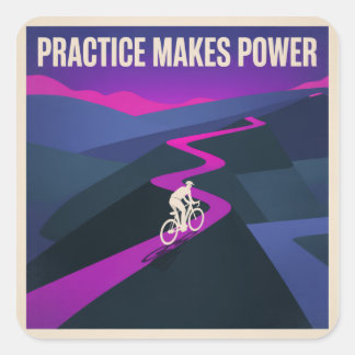 Oefening Baart Kracht Vierkante Sticker