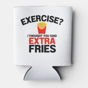 Oefening dacht dat je zei extra frietjes blikjeskoeler