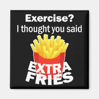 Oefening Ik dacht dat je extra friet zei - grappig