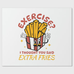 Oefening Ik Dacht Dat Je Extra Frieten Zei Cadeaupapier