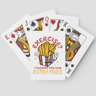 Oefening Ik Dacht Dat Je Extra Frieten Zei Pokerkaarten