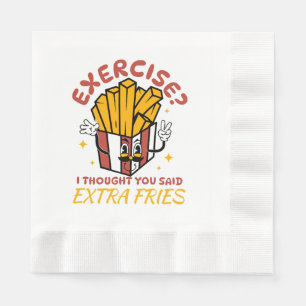 Oefening Ik Dacht Dat Je Extra Frieten Zei Servet