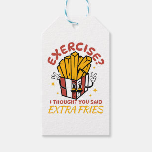 Oefening Ik Dacht Dat Je Extra Frietjes Zei Cadeaulabel