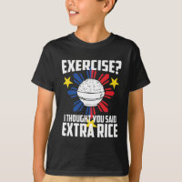 Oefening? Ik dacht dat je extra rijst zei