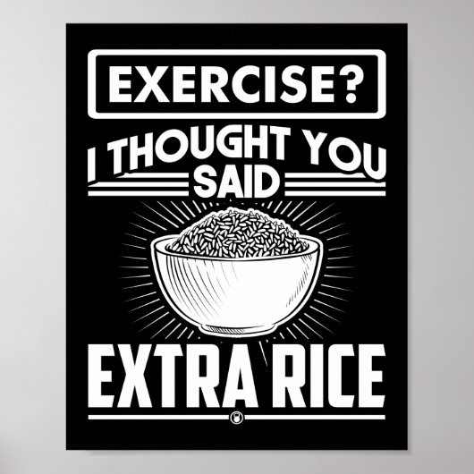 Oefening ik dacht dat je zei dat je extra schimmel poster (Voorkant)