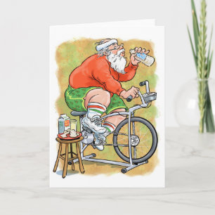Oefening Kerstman Feestdagen Kaart