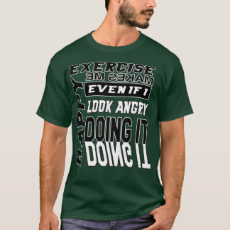 Oefening maakt me gelukkig, Noir T-shirt