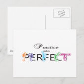 Oefening maakt perfect briefkaart (Voorkant / Achterkant)