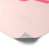 Oefening Motivation Burn Baby roze Poster (Hoek)