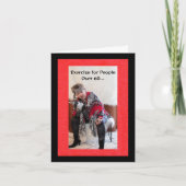 Oefening voor mensen ouder dan 60 jaar kaart (Voorkant)