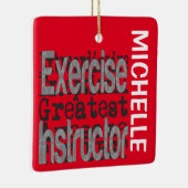 Oefeninstructeur Extraordinaire CUSTOM Keramisch Ornament (Rechts)