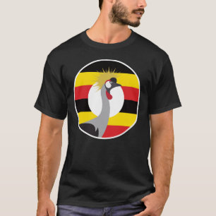 Oeganda Afrikaanse kraan Oegandese nationale diere T-shirt