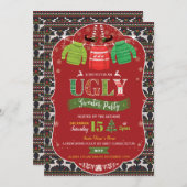 Oeganda kerstfeestelijke uitnodiging (Voorkant / Achterkant)