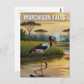 Oeganda Murchison Herfsten National Park Reizen Briefkaart (Voorkant / Achterkant)