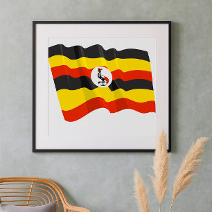 Oeganda Vlag Poster