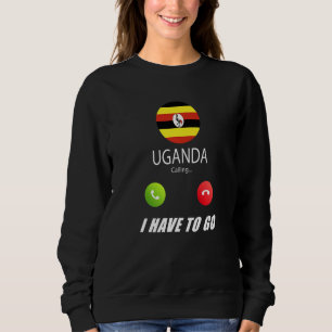 Oeganda Vlag Souvenir Oeganda Roept Is Aan Het Roe Trui