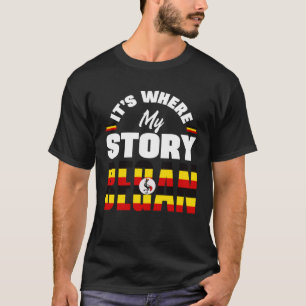 Oegandees Oeganda Oegandese Vlag Daar Begint Mijn  T-shirt