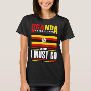Oegandees Oeganda Oegandese Vlag Oeganda Roept En T-shirt