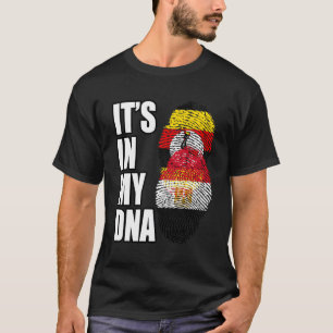 Oegandese en Egyptische mix erfgoed DNA vlag T-shirt
