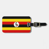 Oegandese vlag bagagelabel (Voorkant horizontaal)