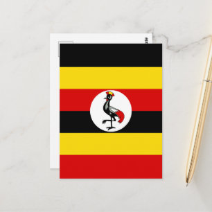 Oegandese vlag briefkaart