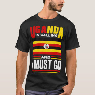 Oegandese vlag Oeganda roept en T-shirt