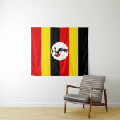Oegandese vlag wandkleed (In Situ (horizontaal))