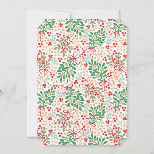 Oegandige kerstfeestdag kaart (Achterkant)