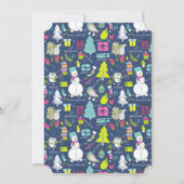 Oegandige kerstfeestdag kaart (Achterkant)