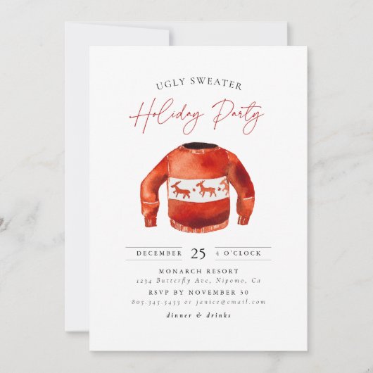 Oeganzige kerstfeestdag kaart (Voorkant)