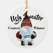Oegly Sweater Contest Winner Prize Trophy Ornament
