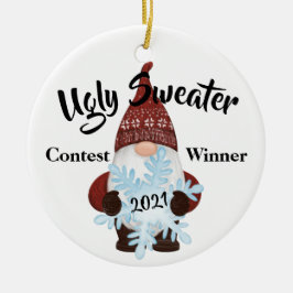 Oegly Sweater Contest Winner Prize Trophy Ornament