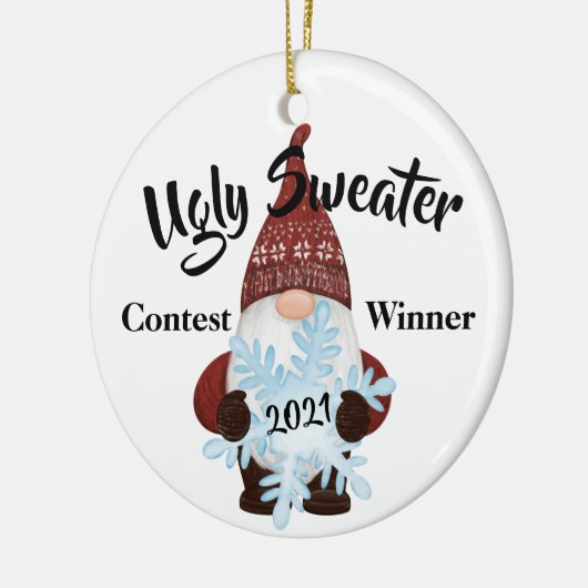 Oegly Sweater Contest Winner Prize Trophy Ornament (Links)