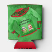 Oegly Sweater Kerstparty Editable Blikjeskoeler (Achterkant)