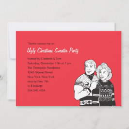 Oegly Sweater Party Invitations Kaart
